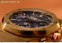 AUDEMARS PIGUET ROYAL OAK CHRONO BLUE DIAL YG SWISS VALJOUX 7750 AUTO