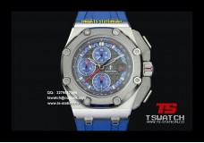 AP17225 - Royal Oak Offshore JF 44mm SS Michael Schumacher Blue Dial JF 1:1 A3126 (FREE XS Strap)