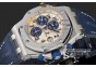 AP10082 - AP Royal Oak Chrono White/Blue Dial SS/LT - Asian 7750 28800bph 12:00sec