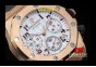 AP17577 - Royal Oak Chrono Woman 37MM White Dial RG RU Japan VK Quartz