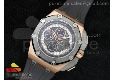 Royal Oak Offshore 44mm RG Cermet Bezel Michael Schumacher 1:1 JF Best Edition A3126 (Free XS Strap)