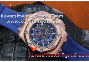 AUDEMARS PIGUET ROYAL OAK OFF SHORE MICHAEL SCHUMACHER RG/BLUE Q.C