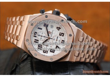 AUDEMARS PIGUET ROYAL ROSE GOLD WHITE QUARTZCHRONO.