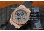 AUDEMARS PIGUET ROYAL ROSE GOLD RUBBER STRAP QUARTZCHRONO..