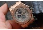 AUDEMARS PIGUET ROYAL ROSE GOLD RUBBER STRAP QUARTZCHRONO..