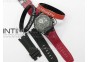 Royal Oak Offshore Survivor DLC Noob 1:1 Best Edition Black Dial On Red Leather Strap(Free Rubber Strap)