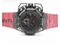 Royal Oak Offshore Survivor DLC Noob 1:1 Best Edition Black Dial On Red Leather Strap(Free Rubber Strap)