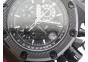 Royal Oak Offshore Survivor DLC Noob 1:1 Best Edition Black Dial On Red Leather Strap(Free Rubber Strap)