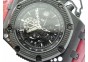 Royal Oak Offshore Survivor DLC Noob 1:1 Best Edition Black Dial On Red Leather Strap(Free Rubber Strap)