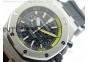 Royal Oak Offshore Diver Chronograph Black JF Best Edition on Black Rubber Strap A3126(Free XS rubber strap)