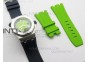 Royal Oak Offshore J 15710 Green Diver JF V7 1:1 Best Edition On Blue Rubber Strap A3120(Free XS Green Rubber Strap)