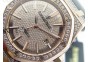 Royal Oak 41mm 15402 RG Full Paved Diamonds JF 1:1 Best Edition Diamonds Dial on Gray Leather Strap A3120