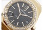 Royal Oak 37mm 15450 RG JF 1:1 Best Edition Black Dial Diamond Bezel on SS Bracelet A3120