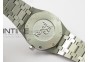 Lady Royal Oak 33mm 67651 SS JF 1:1 Best Edition White Textured Dial Diamond Bezel on SS Bracelet RONDA Quartz