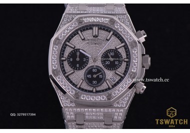 AP20975 - AP ROO Chrono Full Diamond Bracelet Japan Quartz