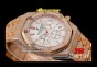 AU17441 - AP ROO Chrono White Dial RG Full Diamond Japan VK Quartz