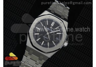 Royal Oak 37mm 15450 SS JF 1:1 Best Edition Black Dial on SS Bracelet A3120