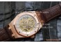 AUDEMARS PIGUET ROYAL OAK SKELETON 41MM ROSE GOLD/WHITE LEATHER