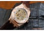 AUDEMARS PIGUET ROYAL OAK SKELETON 41MM ROSE GOLD/WHITE LEATHER