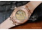 AUDEMARS PIGUET ROYAL OAK SKELETON 41MM ROSE GOLD/WHITE LEATHER